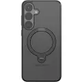 Torras Ostand Spin Series telefonveske for Samsung S25 (svart)