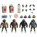NECA Teenage Mutant Ninja Turtles Tegneserie Actionfigurer 4-pakning Punk Turtles Actionfigur 18 Cm