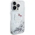 Sourcing Apple iPhone 13 Pro Max Hello Kitty-deksel Liquid Glitter Charms Kitty Head (HKHCP13XLIKHET) sølv