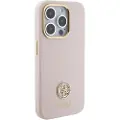 GUESS Guhcp15lm4dgpp Iphone 15 Pro 6.1 Jasno Silicone Strass 4g Telefondeksel