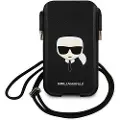 Karl Lagerfeld Handbag Klhcp12mophkhk 6.1 Saffiano Ikonik Karl`s Head Telefondeksel