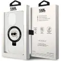 Karl Lagerfeld Klhmp15lhmrskhh Iphone 15 Pro 6.1 Biały Ring Stand Karl Head Telefondeksel