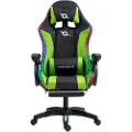 Powergaming Led Rgb Gamingstol Med Fotstøtte