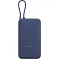 Xiaomi PB2030MI - Strømbank - integrated cable - 20000 mAh - 75.48 Wh - 33 watt - 3 A - Fast Charge - 3 utgangskontakter (24 pin USB-C, USB) - blå
