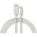 Nedis Gull Cctb64655al20 Usb-c Til Hdmi-adapterkabel Usb 3.2 Gen 1 4k 18gbps Belagt Og Flettet 2 M 60hz
