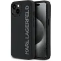 Karl Lagerfeld 3d Rubber Glitter Logo Iphone 15 Telefondeksel