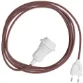 Creative Cables Snake Zig-zag-skjerm-stikkontaktlampe Med Sikksakk-stoffledning Og 2-pinners Plugg 5 M