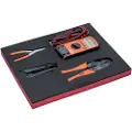 Bahco Skralleavbiterssett For Terminaler Og Multimeter I Skumbrett 2-3 Fit&go 4 Enheter