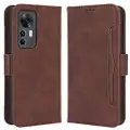Mtp Products Xiaomi 12T/12T Pro Lommebok-deksel med Kortholder - Brun