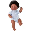 Berjuan Nyfødt Afrikansk 7058 Babydukke 38 Cm