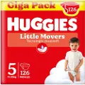 Huggies Little Movers Størrelse 5 Bleier 126 Enheter