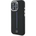 Mercedes Silikon-telefondeksel i blå farge Stripe MagSafe Apple iPhone 16 Pro-deksel - telefondeksel i svart farge