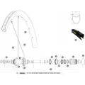Mavic Ksyrium Pro Carbon Sl Ust Disc Bakre Høyre Eiker 12 Enheter