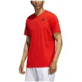 Adidas Club 3 Stripe Kortarmet T-skjorte