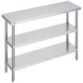 Vevor Rustfritt stål Matlagingsbord Kommersielt kjøkken Arbeidsbord 14"x48