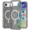 Mtp Products iPhone Air Stylish Glitter Series Hybrid-deksel - MagSafe-kompatibel - Svart