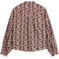 Scotch & Soda Printed Balloon Skjorte Med Lange Ermer