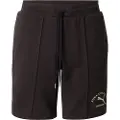 Puma Class 8"Pintuck Shorts Men, Clothing, Black, L