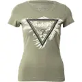 GUESS Triangle Palm Print Kortarmet T-skjorte