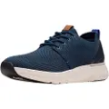 Clarks for man. 26181984 Shoes Motion Trek MX navy (41.5), Fabric, Flat, Laces, Casual