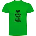 Kruskis Keep Calm And Play Padel Kortarmet T-skjorte