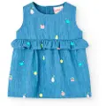Boboli Denim Printed Kjole