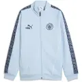 Puma Manchester City KING Anthem Jacket Youth, Clothing, Silver Sky/Deep Navy, 5-6Y