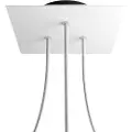 Creative Cables Krovnq203tf102 Rose-one Square Matte White Rose-sett