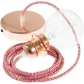 Creative Cables Rz09 Zigzag Diy 50 Cm Hengelampe Pendel For Lampeskjerm