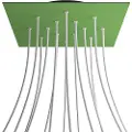 Creative Cables Krovnq4014f116 Xxl Rose-one Square Green Meadow Rose Kit