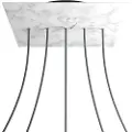 Creative Cables Krovnq405lf105 Xxl Rose-one Square Carrara Marmor Rose Sett