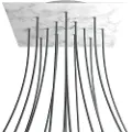Creative Cables Kroq4015f105 Xxl Rose-one Square Carrara Marmor Rose Sett