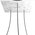 Creative Cables Krovnq403tf105 Xxl Rose Kit Av Carrara Marble Rose-one Square