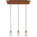 Creative Cables Rose-one Xxl 3 Falls With Light Bulb Pendellampe