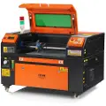 Vevor 50W CO2-lasergravør, 30 x 51 cm (12 x 20 tommer), 500 mm/s (19,7 IPS) laserskjæremaskin med 2-veis luftassistanse, kompatibel med LightBurn, CorelDRAW, AutoCAD, Windows, Mac OS, Linux, for tre,