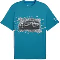 Puma BMW M Motorsport Graphic Mono Tee Men, Clothing, Tropical Blue, L
