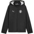 Puma Manchester City Training All-Weather Jacket Youth, Clothing, Black/Silver, 5-6Y