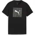 Puma Graphic Box Tee Youth, Clothing, Black, 7-8Y