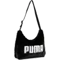 Puma UP Faux Fur Slouchy 5.5L Hobo Bag Women, Accessories, Black, OSFA