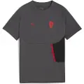 Puma AC Milan PUMATECH Pocket Tee Youth, Clothing, Shadow Gray/Red, 7-8Y