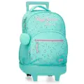 Pepe Jeans for girl. 6042942 Nora turquoise backpack (OSFA), Casual, Polyester, children's fashion