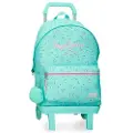 Pepe Jeans for girl. 60423V2 Nora backpack 44cm turquoise (OSFA), Casual, Polyester, children's fashion