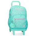 Pepe Jeans for girl. 60425V2 Nora backpack 44cm turquoise (OSFA), Casual, Polyester, children's fashion
