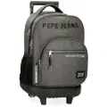 Pepe Jeans unisex for kids. 6912922 Edmon backpack grey (OSFA), Casual, Polyester, children's fashion