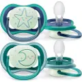 Philips AVENT AVENT ultra air SCF376/13 smokk, Klassisk stil, Ortodontisk, Silikon, Gutt/Jente, Tåler oppvaskmaskin