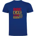 Kruskis Ride Eat Sleep Repeat Kortarmet T-skjorte