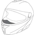 AGV Sportmodular Breath Hjelm Hakeskjerm
