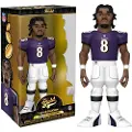 Funko POP! Pop! Gold 12 Nfl Ravens Lamar Jackson Figur