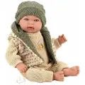 Munecas Arias Elegance Mies Grønn Med Prøv Meg Gråt Mekanisme Babydukke 45 Cm