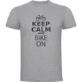 Kruskis Keep Calm And Bike On Kortarmet T-skjorte